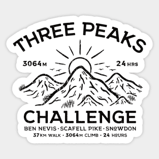 Three Peaks Challenge Sticker